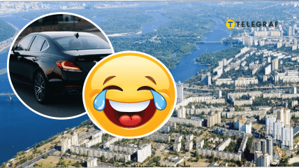 В Днепре заметили курьёзную подвеску на машине