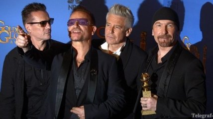 Группа U2 получила "Золотой глобус"