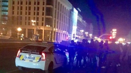 В Киеве ранили полицейского и угнали автомобиль