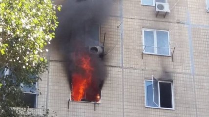 Во время пожара в Каменском были спасены 11 человек