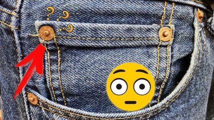 Заклепка на джинсах