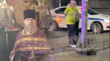 "Переходжу в іслам": п'яний православний священик закотив "концерт" поліцейським (відео)