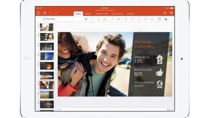 Microsoft представил первое обновление Office для iPad