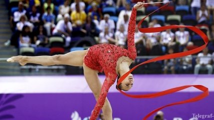 Украинская гимнастка завоевала вторую медаль за день на ЕИ-2015