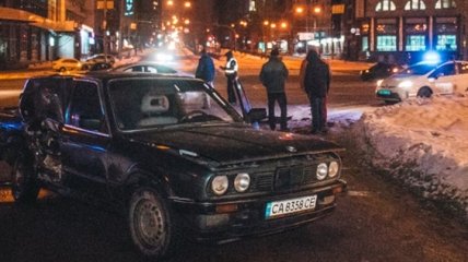 В Киеве не поделили дорогу такси и BMW (Видео)