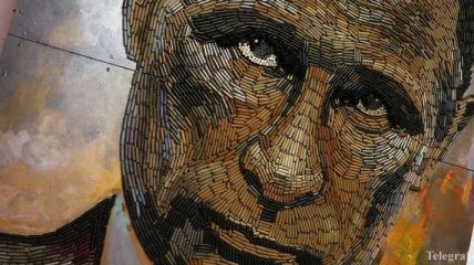 Портрет Путина из гильз стал известен всему миру (Видео)