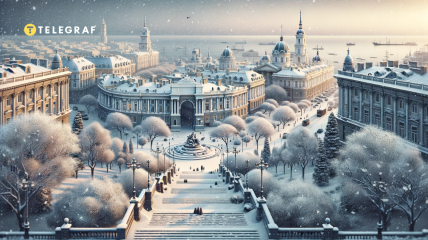 Очаровательная атмосфера Одессы под снежным одеялом (фото создано с помощью ИИ)