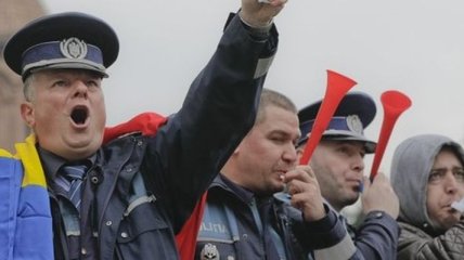 Румынские полицейские устроили протест с требованием повысить зарплату