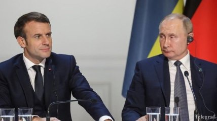 Путин и Макрон опять говорили о Донбассе