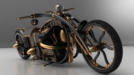 Удивительные мотоциклы в стиле стимпанк (Фото)