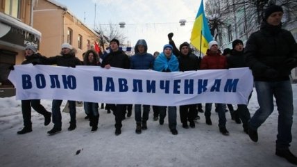 Павличенко пришли на Майдан поблагодарить активистов