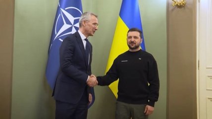 Зеленский встретился со Столтенбергом в Киеве