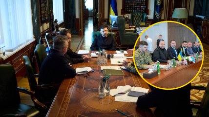 Совещание перед переговорами, украинская делегация