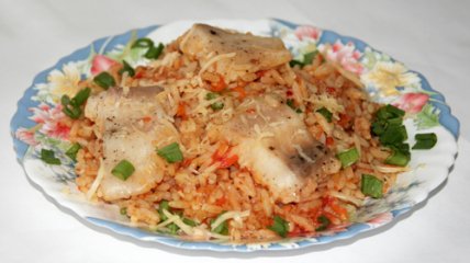 Плов с рыбой