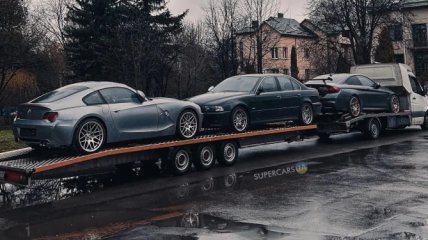 Ввезенные во Львов спорткары BMW
