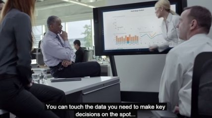 Microsoft показала 84-дюймовый моноблок для бизнеса (Видео)