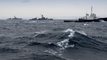 Возле Японии зафиксирована крупная группировка кораблей РФ