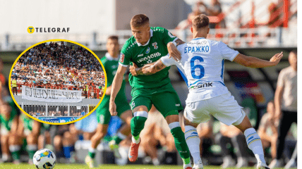 Болельщики вывесили баннер против Владислава Блэнуцэ на матче "Оболонь" - "Динамо"