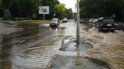 В Одессе прошел сильный ливень