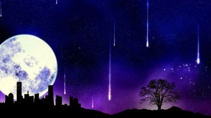Украинцы этой ночью смогут увидеть Суперлуну и звездный дождь 