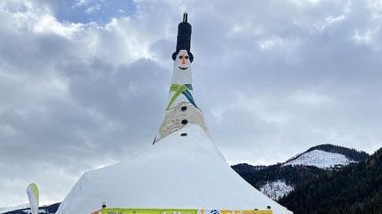 Его зовут Ризи: в Австрии создали снеговика-рекордсмена