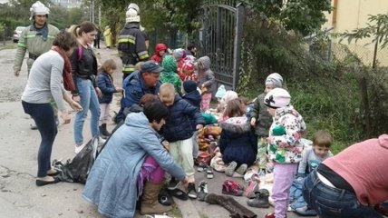 Во Львове горел детский сад (Видео)
