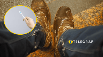 Сліди солі на взутті