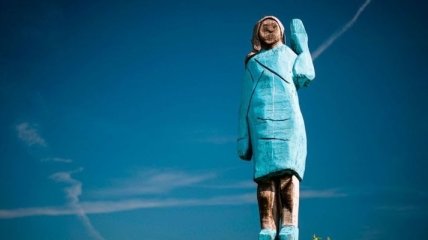 Мелании Трамп возвели статую в Словении: СМИ называют ее "чучелом" (Видео)