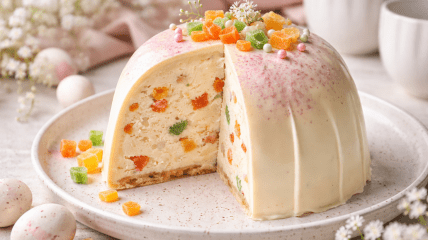 Творожная паска в шоколаде