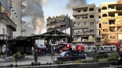 В пригороде Дамаска прогремели взрывы, есть погибшие (Фото)