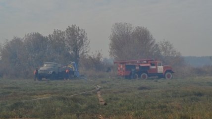 На Киевщине горят 15 гектаров торфяников