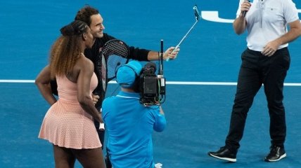 Серена Уильямс и Роджер Федерер впервые встретились на корте