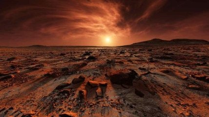 На Марсе извергались вулканы и текли лавовые реки