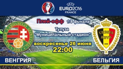 Венгрия - Бельгия: онлайн-трансляция матча 1/8 финала Евро-2016