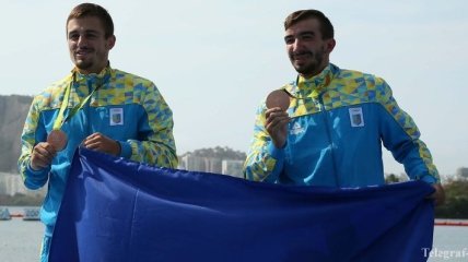 Украинских каноистов Янчука и Мищука на медаль вдохновила победа Чебана