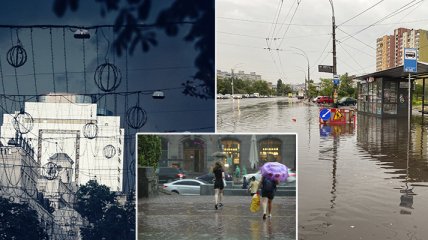 Потоп в Киеве: карта проблемных мест, фото и видео ушедших под воду улиц
