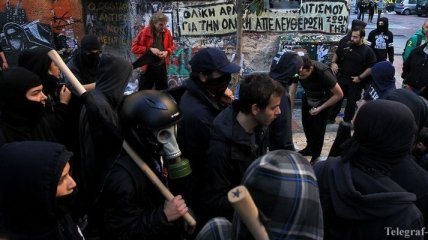 В Афинах прошла масштабная акция протеста
