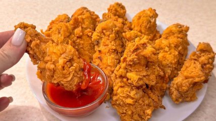 Хрустящие куриные крылышки