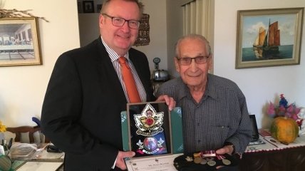 Украинский ветеран отметил в Канаде свое 100-летие
