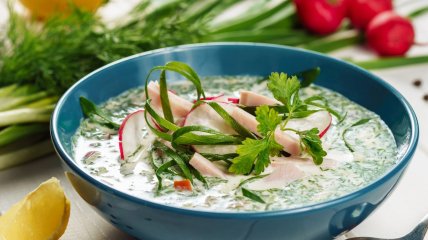 Окрошка на сироватці (відео)