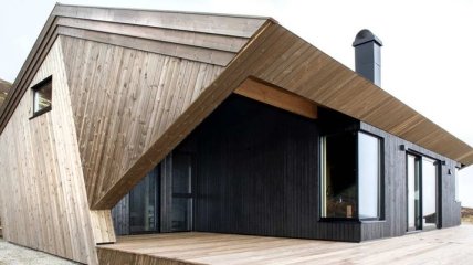 Лаконичный норвежский домик с "капюшоном" (Фото)