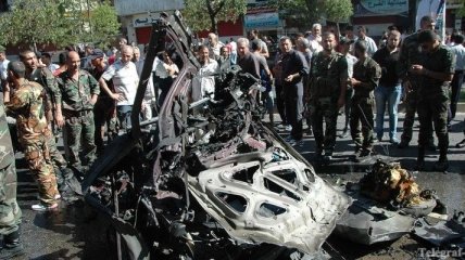 В жилом квартале Дамаска взорван автомобиль