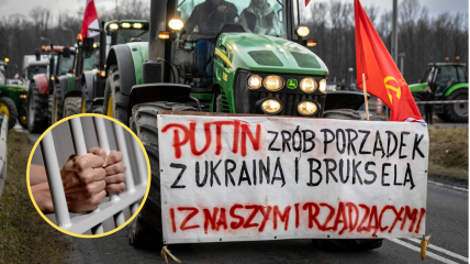 "Путин, наведи порядок с Украиной, Брюсселем и нашими чиновниками", — надпись на плакате