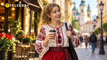 Украинка в Европе