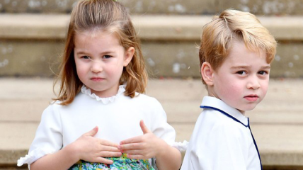 Принц Джордж и принцесса Шарлотта приняли участие в свадьбе: фото