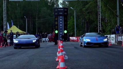 Lamborghini Aventador против Huracan (Видео)