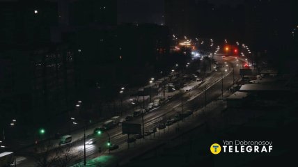 Киев во время отключений света
