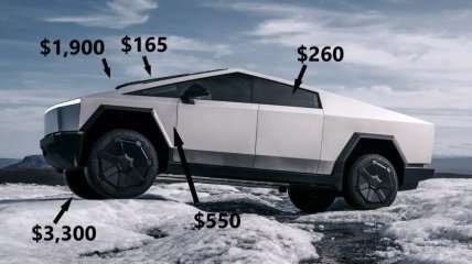 Скільки коштують запчастини до Tesla Cybertruck