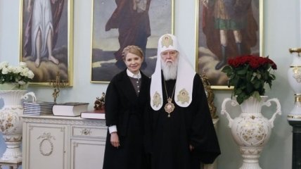 Юлия Тимошенко встретилась с Патриархом Филаретом