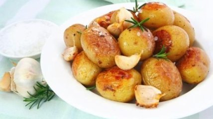 Великий пост: картофель с чесночным соусом